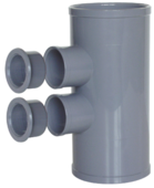 boquilla pvc con 2 tomas